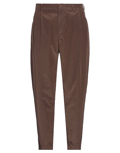 CELLAR DOOR Casual pants Chocolate brown 54% Polyamide, 46% Cotton
