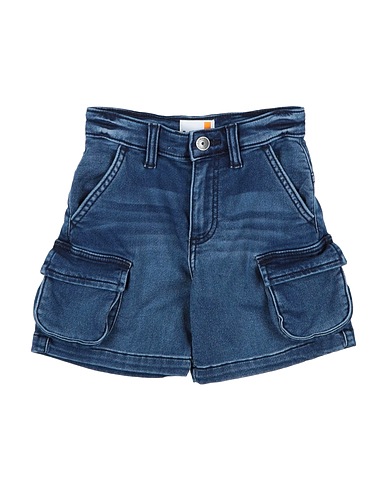 TIMBERLAND Denim shorts Blue 52% Cotton, 27% Lyocell, 19% Polyester, 2% Elastane
