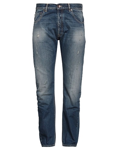 NOVEMB3R Denim trousers Blue 100% Cotton