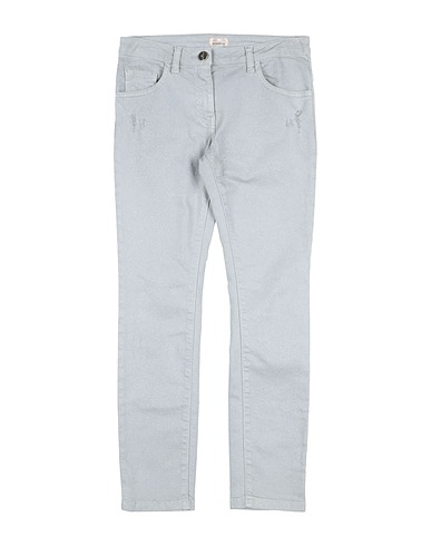 ELISABETTA FRANCHI Denim trousers Grey 98% Cotton, 2% Elastane