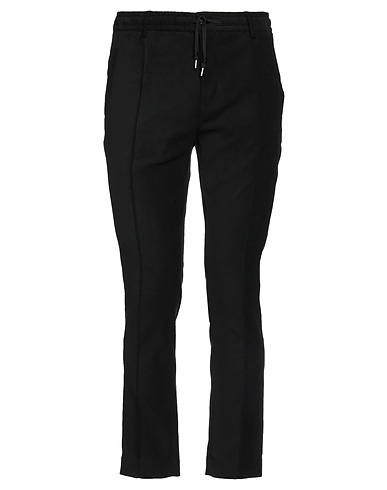 GREY DANIELE ALESSANDRINI Casual trouser Black 92% Polyester, 8% Elastane