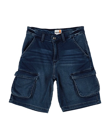 TIMBERLAND Denim shorts Blue 52% Cotton, 27% Lyocell, 19% Polyester, 2% Elastane