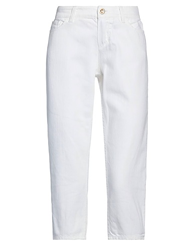 FRANKIE MORELLO Pantalone Bianco 100% Cotone