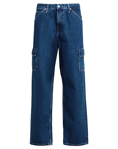 CALVIN KLEIN JEANS Denim trousers Blue 100% Recycled cotton