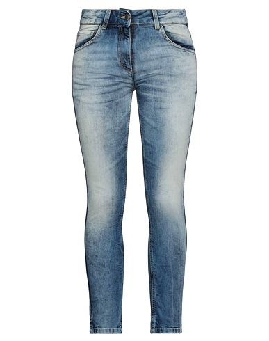RELISH Denim trousers Blue 85% Cotton, 13% Polyester, 2% Elastane