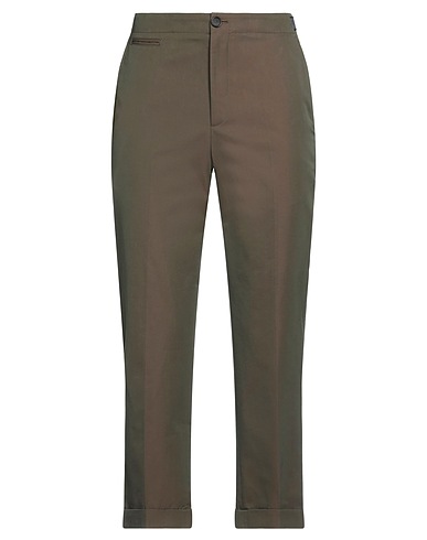 MCQUEEN Casual pants Military green 100% Cotton