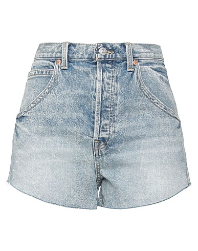 FREE PEOPLE Denim shorts Blue 99% Cotton, 1% Elastane