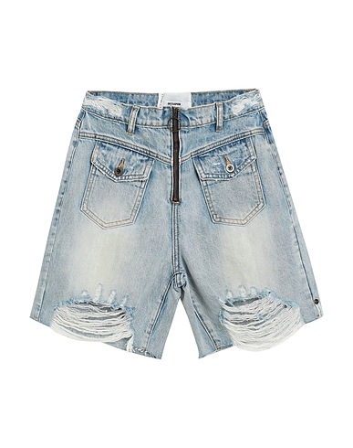 ONE TEASPOON Shorts jeans Blu 80% Cotone, 20% Cotone riciclato