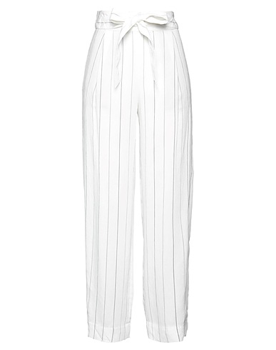 VINCE. Casual pants White 85% Rayon, 14% Nylon, 1% Polyester