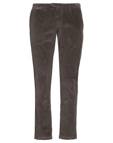 ELEVENTY Casual pants Dark brown 98% Cotton, 2% Elastane