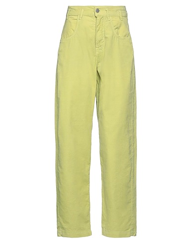 MASSIMO ALBA Casual pants Lime green 100% Cotton