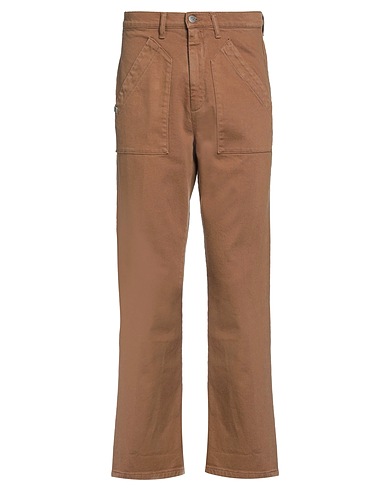 DANIELE ALESSANDRINI Pantalone Marrone 99% Cotone organico, 1% Elastan