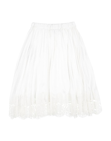ERMANNO SCERVINO JUNIOR Skirt White 100% Polyester, Cotton, Polyamide