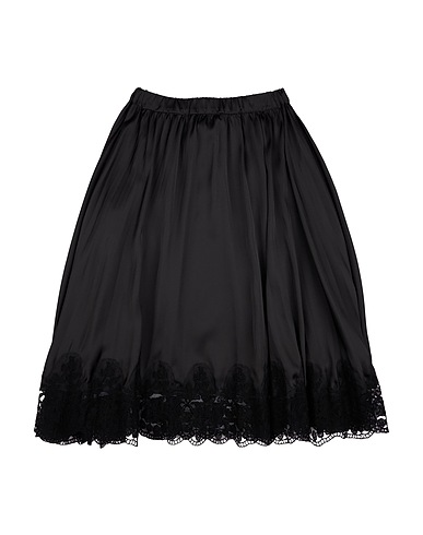 ERMANNO SCERVINO JUNIOR Gonna Nero 100% Poliestere, Cotone, Poliammide