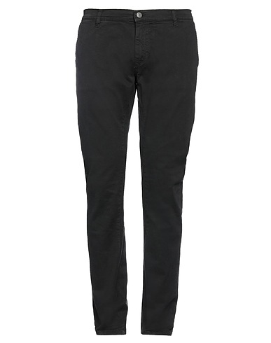 GREY DANIELE ALESSANDRINI Casual trouser Black 98% Cotton, 2% Elastane