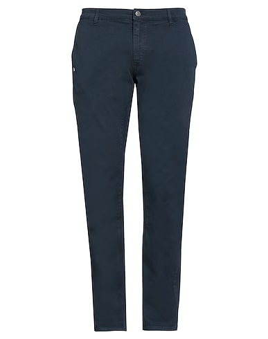 GREY DANIELE ALESSANDRINI Chinos Blu navy 98% Cotone, 2% Elastan