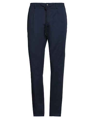 MOORER Casual trouser Navy blue 97% Cotton, 3% Elastane