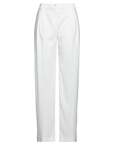 PATRIZIA PEPE Pantalone Bianco 97% Poliestere, 3% Elastan