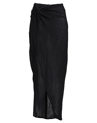 FAITHFULL Maxi Skirts LULU MAXI SKIRT
 Black 55% Linen, 45% Rayon