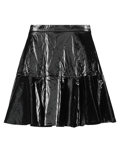 ELISABETTA FRANCHI Mini skirt Black 69% Viscose, 14% Polyester, 11% Cotton, 6% Metal, Polyurethane resin