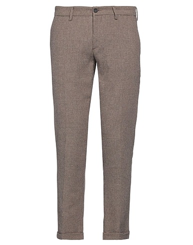 STILOSOPHY Casual trouser Brown 48% Acrylic, 25% Polyester, 16% Wool, 6% Polyamide, 5% Other Fibres