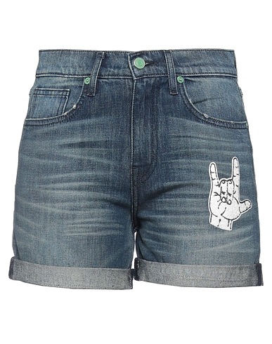 SANDRINE ROSE Shorts jeans Blu 100% Cotone