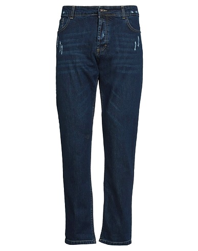 STILOSOPHY Denim pants Blue 99% Cotton, 1% Elastane