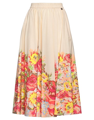 BLUGIRL Midi skirt Beige 100% Cotton