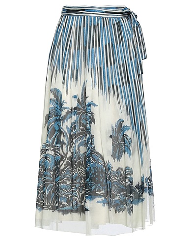 DIOR Midi skirt Ivory 100% Cotton