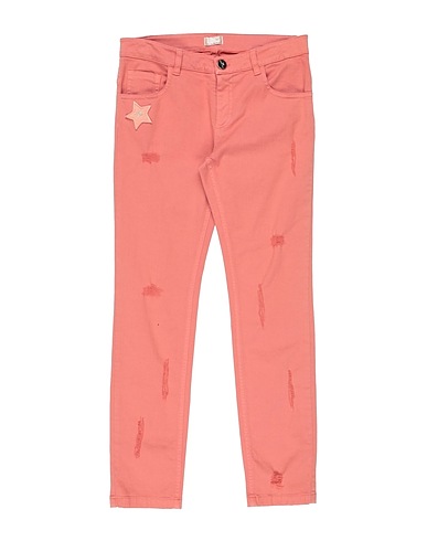 ELISABETTA FRANCHI Casual pants Salmon pink 97% Cotton, 3% Elastane