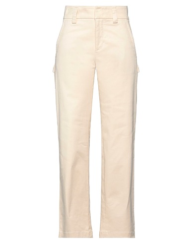VINCE. Casual trouser Beige 74% Organic cotton, 18% Cotton, 7% Wool, 1% Elastane