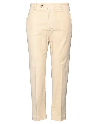 LARDINI Casual pants Sand 98% Cotton, 2% Elastane