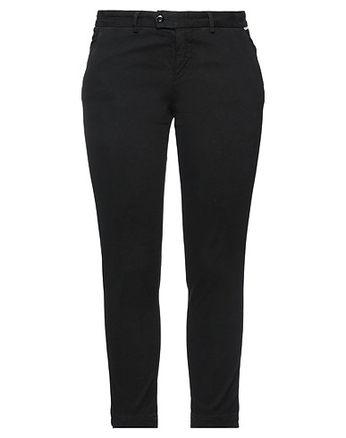 ROŸ ROGER'S Casual pants Black 97% Cotton, 3% Elastane
