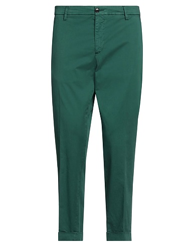LIU •JO MAN Casual trouser Emerald green 97% Cotton, 3% Elastane