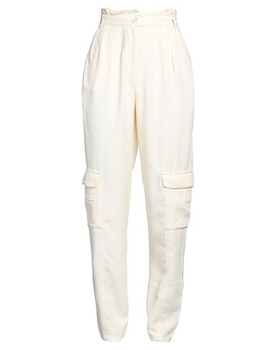 PATRIZIA PEPE Cargo Pastel yellow 100% Lyocell