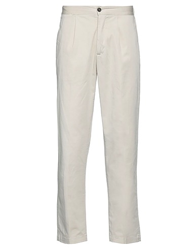 DEVORE INCIPIT Casual pants Light grey 96% Cotton, 4% Elastane