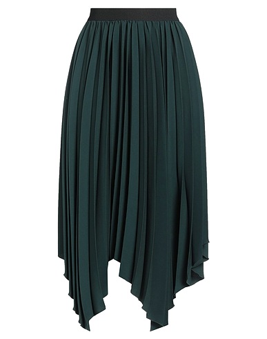 ISABEL MARANT Gonna midi Verde scuro 68% Acetato, 32% Seta