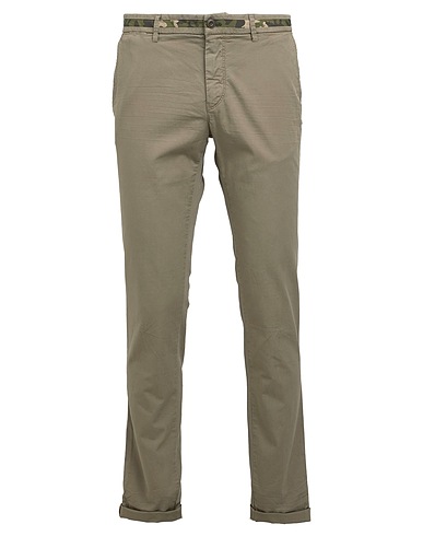 MASON'S Casual pants Military green 96% Cotton, 4% Elastane