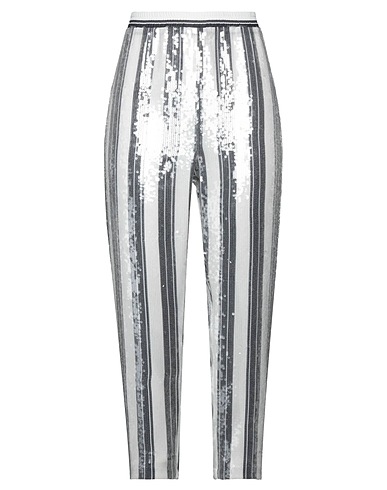 TWINSET Casual pants White 100% Polyester, Polyethylene
