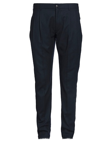 LARDINI Casual pants Midnight blue 90% Wool, 6% Polyamide, 4% Elastane