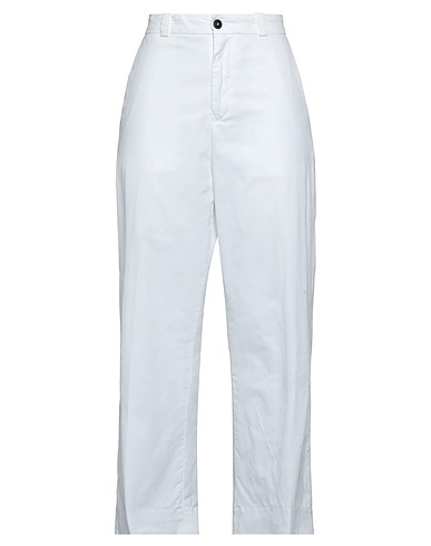 HAIKURE Pantalone Bianco 97% Cotone, 3% Elastan