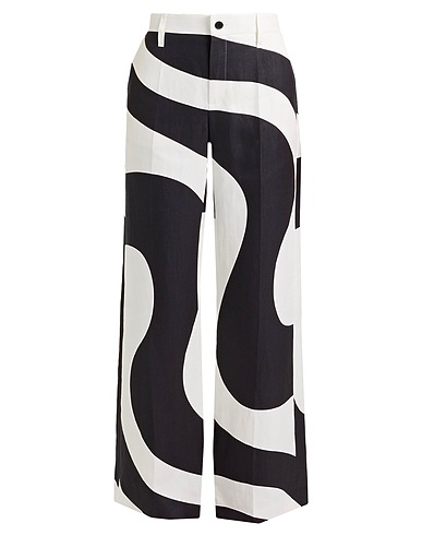 KARL LAGERFELD Casual pants Black 100% Hemp