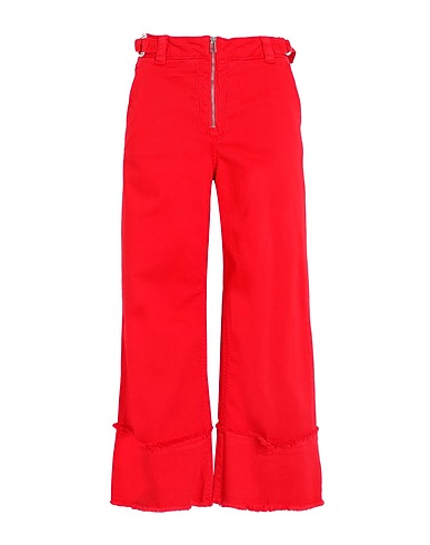 MAX&Co. Casual pants Red 98% Cotton, 2% Elastane