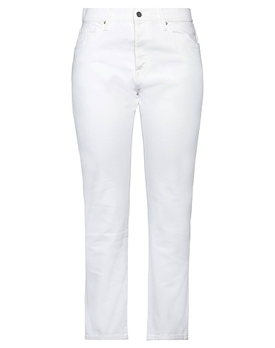 FRAME Casual trouser White 88% Cotton, 9% Recycled cotton, 3% Polyester