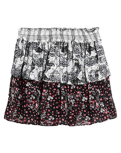AMEN Mini skirt Black 100% Silk, Viscose, Metallic fiber