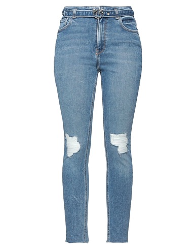 PINKO Denim trousers Blue 99% Cotton, 1% Elastane