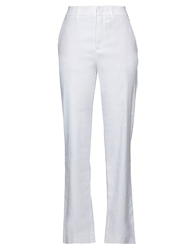 TRUE RELIGION Casual trouser White 50% Cotton, 47% Linen, 3% Elastane