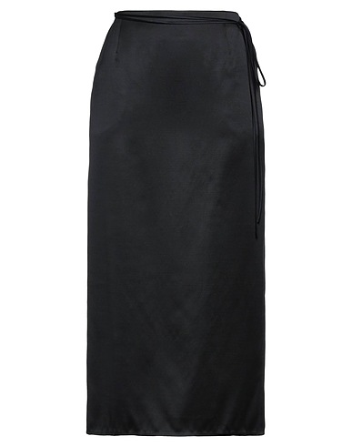 MAGDA BUTRYM Midi skirt Black 61% Silk, 39% Wool