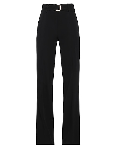 CLÓ by CLAUDIA B. Casual trouser Black 88% Polyester, 12% Elastane