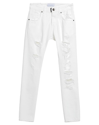 GAëLLE Paris Denim pants White 100% Cotton